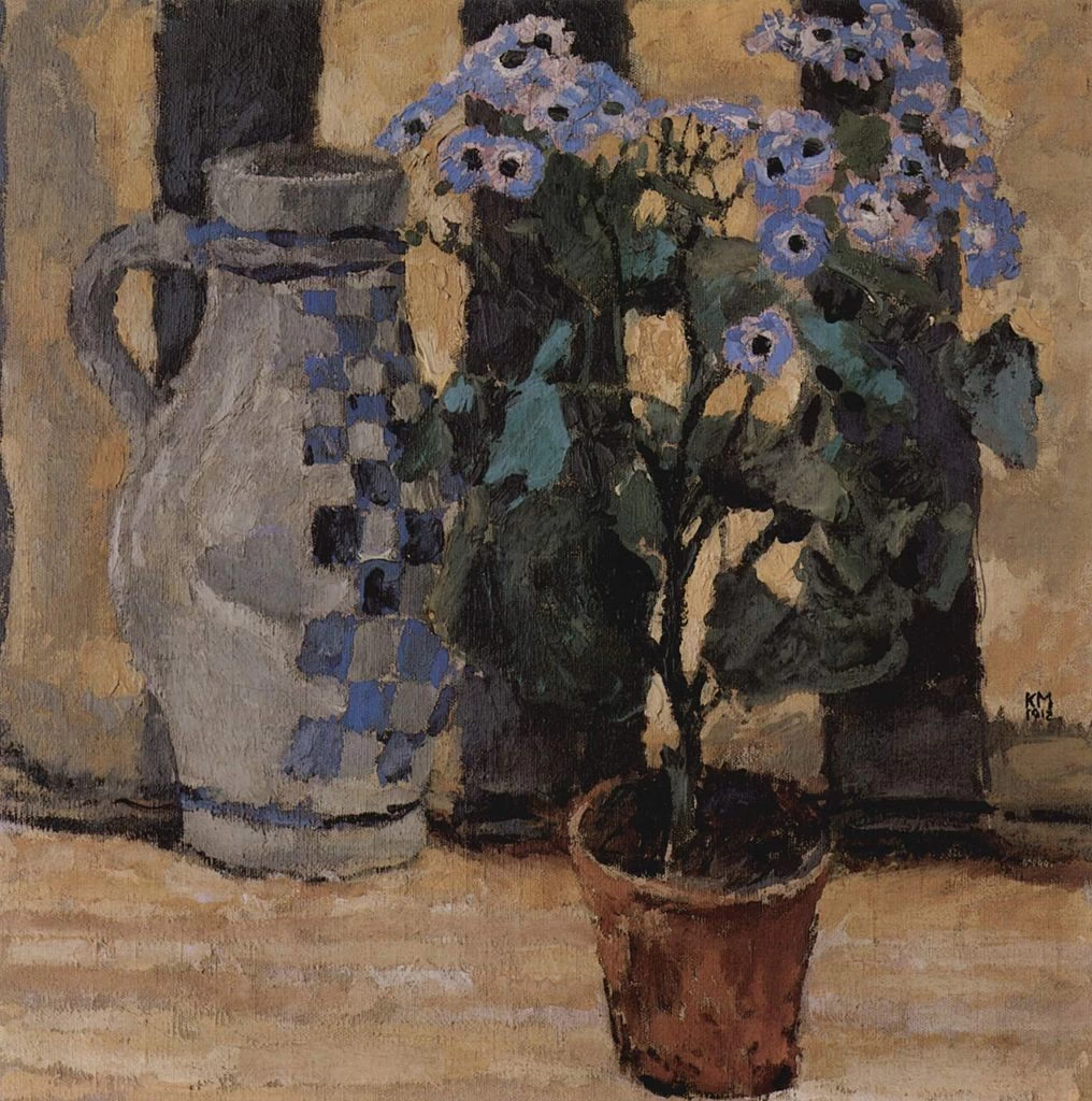Tappeto da fiori e ceramica